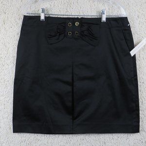 Adrienne Vittadini* Women's Double Front Pocket‎ Box Pleat A-Line Skirt~ Size 10